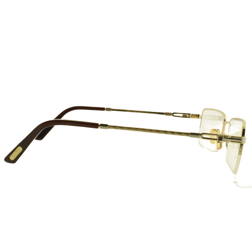 ¡¡NUEVO!! Marco semi sin montura rectangular dorado ZELLINI LUNETTES ZL 1305 C1 55-18-145 - Imagen 4 de 7