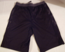 Boys RUSSELL XL 14-16 Work Out Gym ATHLETIC SHORTS Pockets Black GUC
