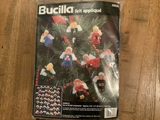 Bucilla Felt Appliqu  Christmas Angle Ornaments Kit Holiday Craft