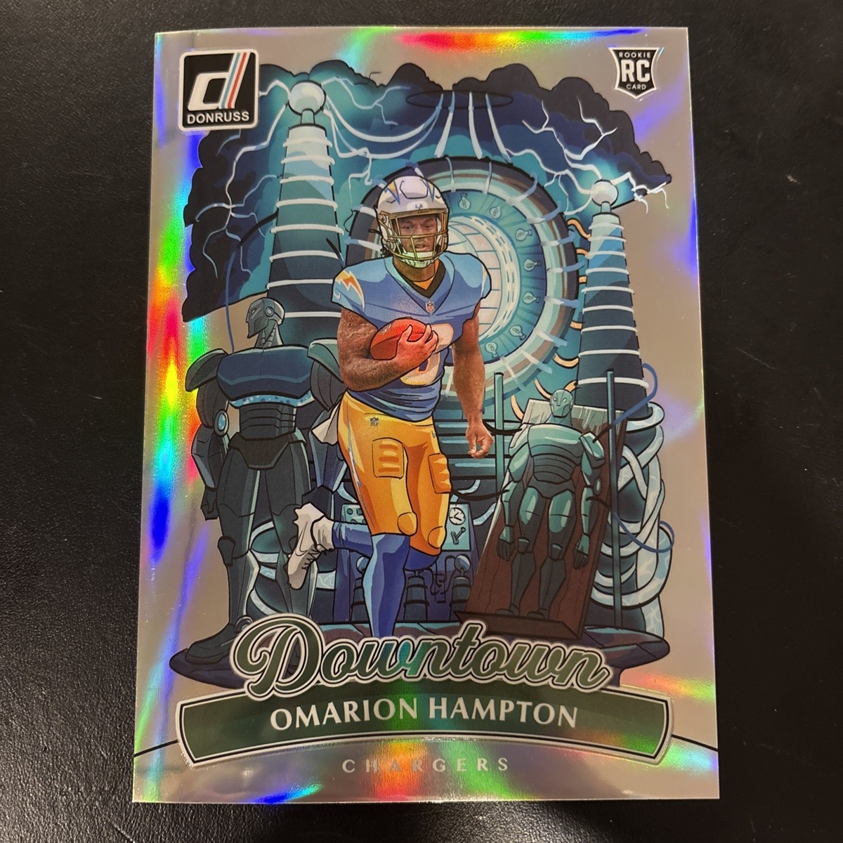 2025 Donruss Exclusive Oversized Downtown Omarion Hampton CHARGERS Jumbo