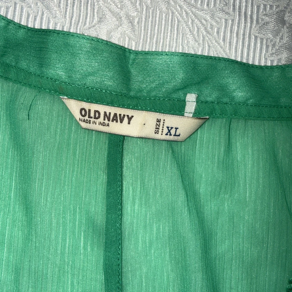 ANTIGUA SEDA AZUL MARINO EXTRA GRANDE VERDE Foto 2 de 4