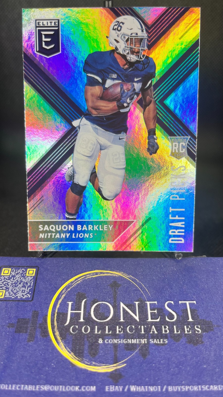 Saquon Barkley (RC) - 2018 Panini Elite Draft Picks Rookie #105