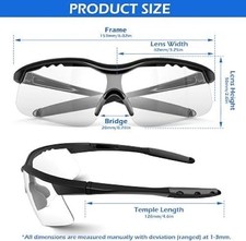 6-Pack Anti-Fog ANSI Z87 Safety Glasses