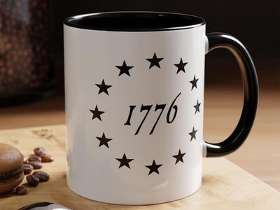 Stars Circle Design Coffee Mug Tea Cup Unique Gift Idea Accent