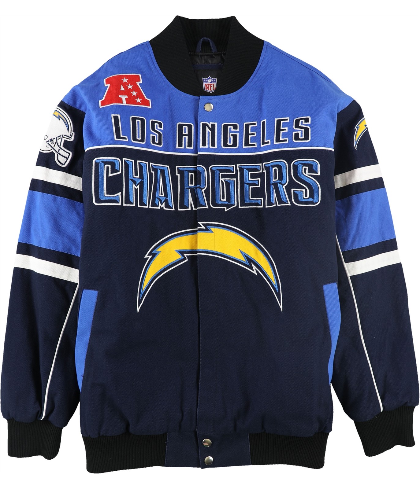 Мужская университетская куртка NFL LA Chargers с застежкой на молнию синяя XXX-Large 20790₽