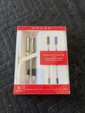 Cross Ballpoint Black Pen And Pencil Set With Refills Includes Gift Box - NEW