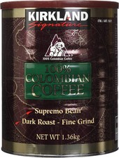 Kirkland 100 Colombian Supremo Dark Roast-Fine Grind Coffee 3 lb