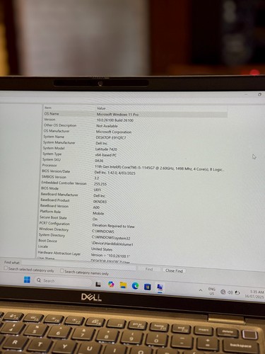 Dell Latitude 7420 | i5 11thGen | 16GB RAM | 256GB NVMe| Windows 11 | SchoolWork - Picture 3 of 8