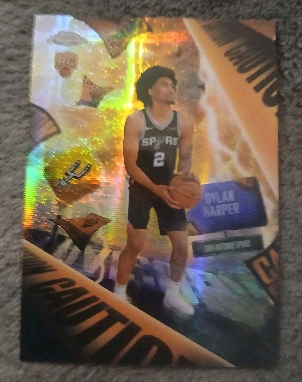 2025-26 TOPPS CHROME DYLAN HARPER ADVISORY RC #AD-2 SSP CASE HIT S.A. SPURS MINT