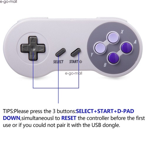 Wireless SNES Controller for Original Super Nintendo Entertainment System SFC PC - Picture 15 of 19