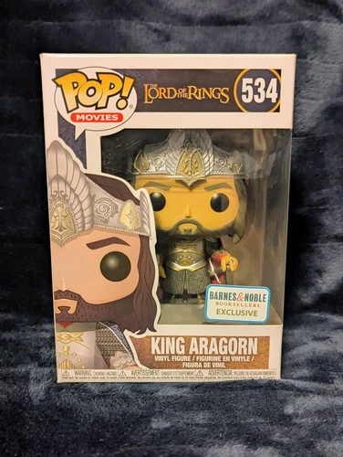 Funko Pop! Movies Lord Of The Rings KING ARAGORN #534 Barnes & Noble Exclusive
