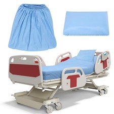2 Pcs Hospital Bed Sheet Fitted 36 x 84 x 14 Inch with Hospital Bed Sheets an...