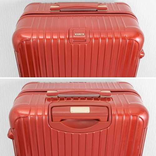 Rimowa Salsa Deluxe 86L Red 4-wheels Carry Case Suitcase 873.70 - Picture 5 of 10