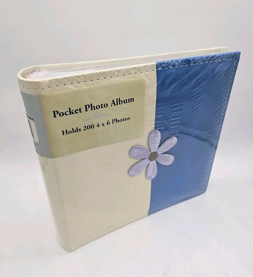 Álbum de fotos de bolsillo 200 flores cosidas grande 8,5" × 10" Foto 2 de 4