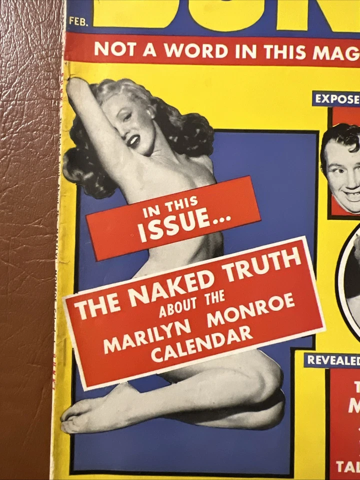 RARE Bunk Magazine #1: FN+ & Up Marilyn Monroe, Atlas Pub 1956 $10 Ship w/Sign - Imagem 3 de 4