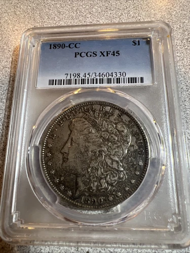 1890 CC MORGAN DOLLAR PCGS XF45