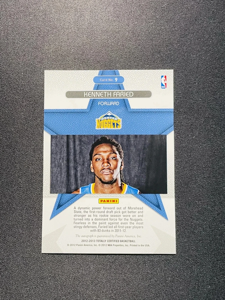 🦧THE MANIMAL🦍🚶 2012-13 Totally Certified RC Roll Call Auto Kenneth Faried /79