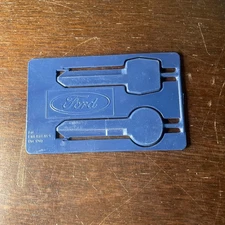 uncut Ford genuine emergency or "wallet" key blank