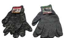 Winter Gloves Unisex One Size Warm Stretch Acrylic Cold Weather 2 Pair