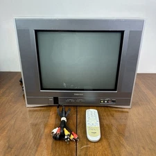 Toshiba 14AF45 14” CRT TV Component w/ OEM Remote Retro Gaming Tested 775 Hours