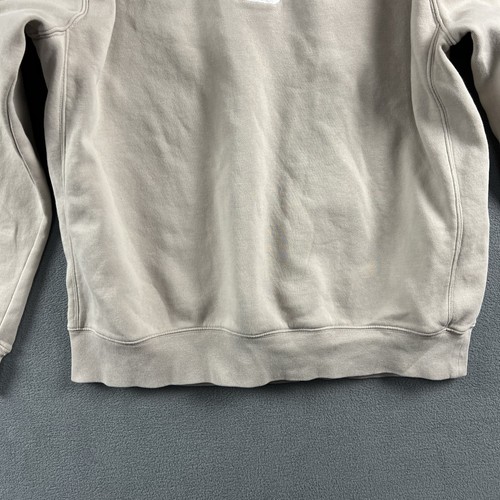 Nike Sweater Mens Large Beige Oregon Ducks Crewneck Stretch Sweatshirt Pullover - Picture 3 of 10