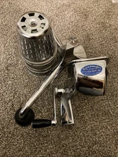 Vintage Saladmaster Manual Food Processor/Slicer/Grater with 5 Cones NO PIN