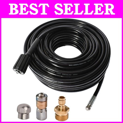 #ad #ad 25ft Pressure Washer Drainage Pipe Cleaner $46.39