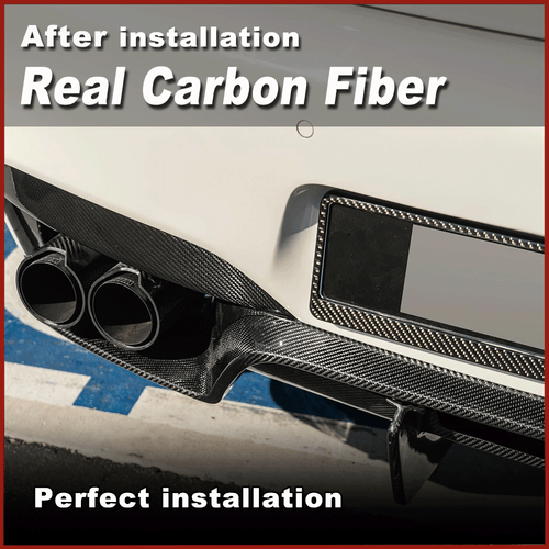 For BMW F06 F12 F13 M6 13-19 Real Carbon Fiber Rear Bumper Diffuser Lip Spoiler - Picture 14 of 16