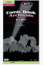 Pack of 25 Bags BCW Graded Comic Mylar -2 Mil. Heavy Duty 9 x 14 1/4 (#CS17)