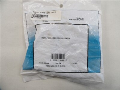 SIERRA MERCRUISER ANODIC ZINC PLATE 18-6016 MARINE BOAT | eBay