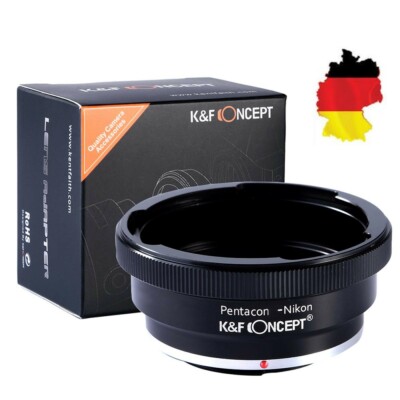   K&F Concept Adapter Pentacon 6 Kiev 60 Objektiv auf Nikon F Kamera P6 NIK   