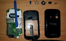 NGM Vanity touch dual sim pezzi di ricambio frame con LCD e cover nero post.