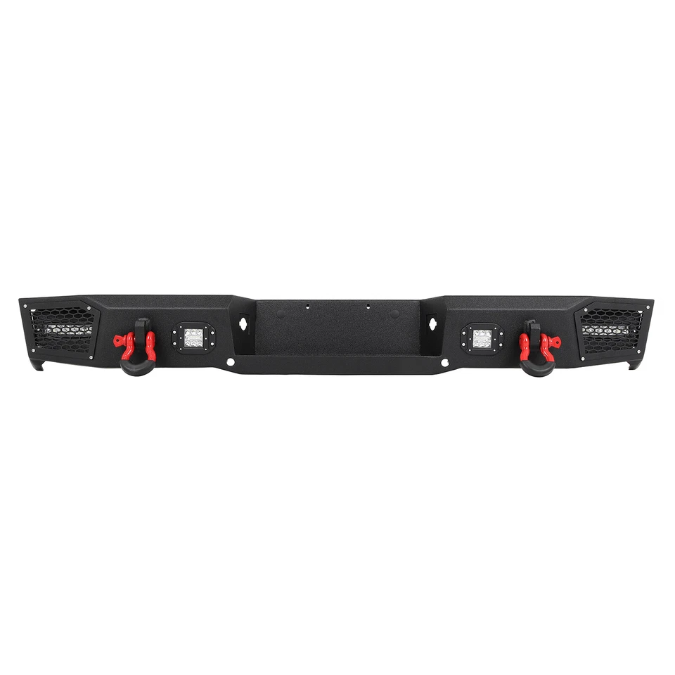 Rear Bumper W/ Lights D-Rings For 1999-2016 Ford F250-F550 Super duty Top Steel Foto 4 de 4