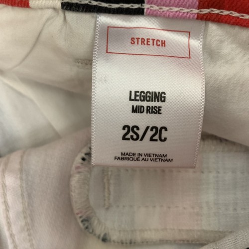 Express Extreme High Rise Shorts Stretch Striped Color Block size 2S 2C Summer - Picture 9 of 14