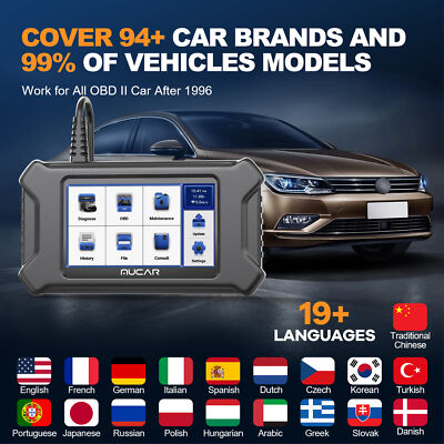 MUCAR CS4 Automotive OBD2 Scanner ABS SRS Oil EPB TPMS Car Diagnostic Scan Tool