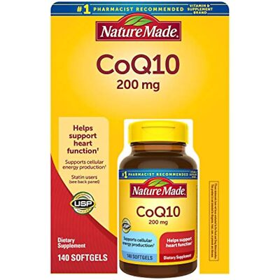 Nature Made Coq10 200 Mg, Naturally Orange, Value Size,140 Count Softgels