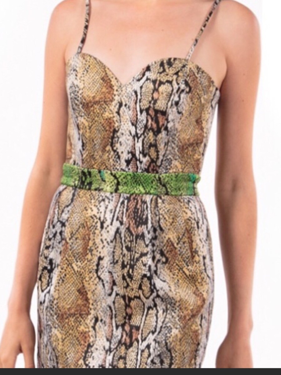 naven party dress Naven Womens Python Print Cocktail Dress Bustier, Size XS NWT MSRP $176