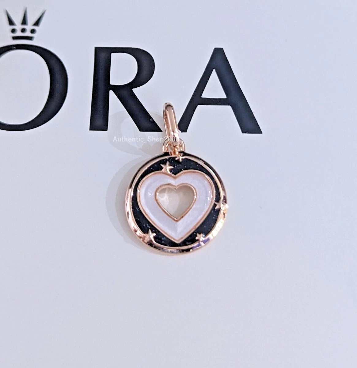 New 100% Authentic PANDORA ME Rose Gold Hearts Medallion Charm 