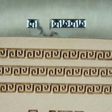 Japan Select - Greek Key Border Stamp Set 2 Leather Stamping Tools 