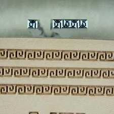 Japan Select - Greek Key Border Stamp Set (2 Leather Stamping Tools)