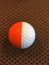 PING GOLF BALL- 1 ORANGE/WHITE PING EYE2 LETTER A ........NO LOGO.....9.7/10