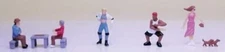 Model Power 1380 City Park People (9 Pcs) : N Scale