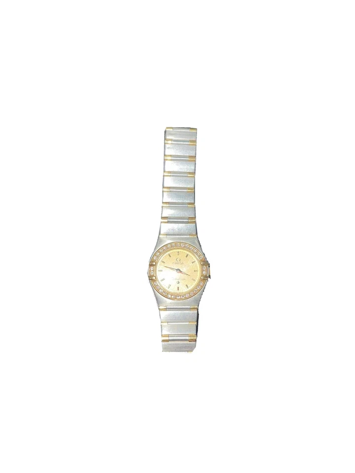Ladies Omega Constellation 18k gold face with VVS diamonds - Image 3 of 4