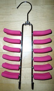 Raymond Waites Cushion Pink Belt Scarf Tie Cushion Metal Hanger