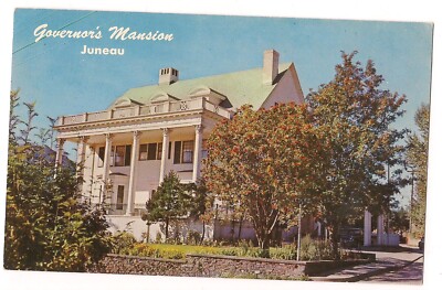 Governor S Mansion Multi Story Home Juneau Alaska Postcard Calhoun Ave Ak Ebay
