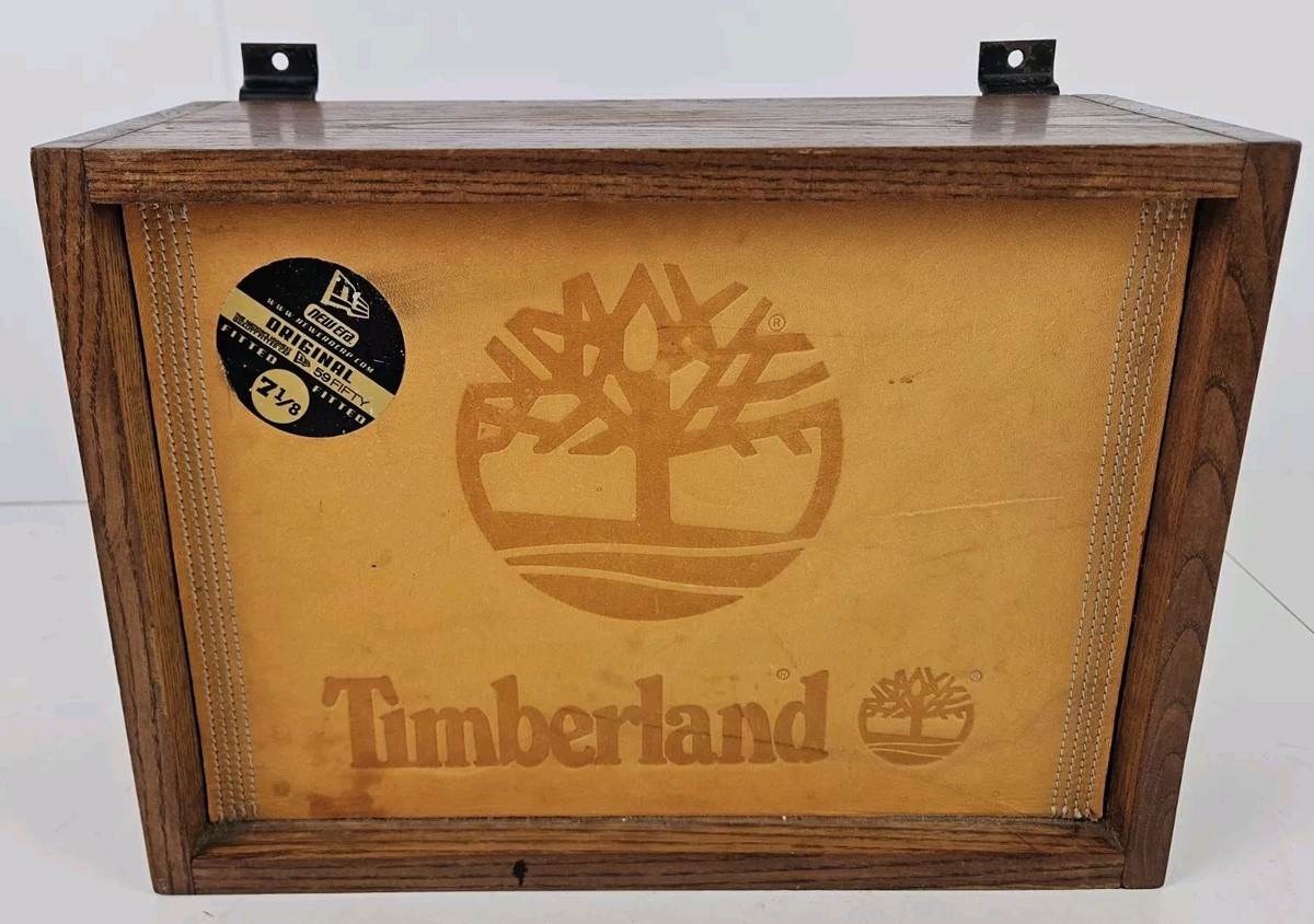 Vintage TIMBERLAND BOOTS Wooden Dealer Store Advertising Display