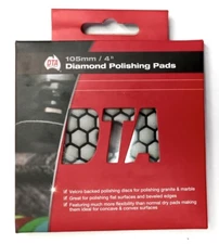 DTA PPD4-0400 PREMIUM DRY 4 INCH 400 GRIT RED DIAMOND POLISHING PAD