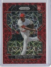 2022 Panini Prizm Elvis Peguero Tier II Red Velocity Prizm Rookie RC - Angeles