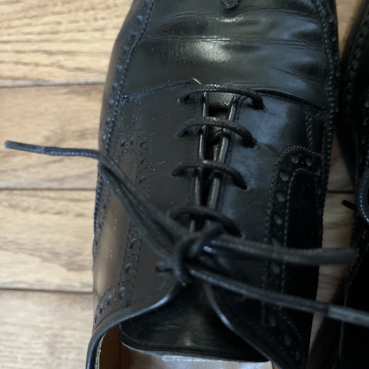Crockett and Jones Swansea Size 7 1/2 E Wing Tip In Black