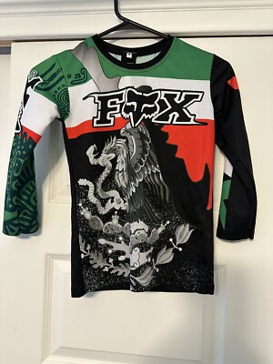 Fox Racing Youth Off-Road Motocross Jersey Black/Red/Green